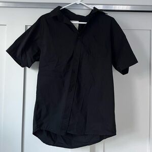VSTR Black Button Up Short Sleeve Shirt